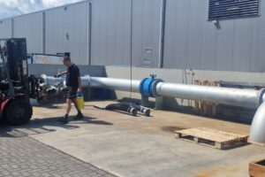 4500 m3/h test pipe