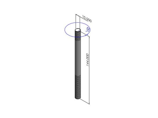 Stud Bolt M10 x 140-50-20