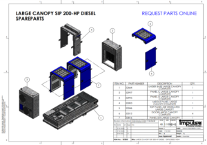 LARGE CANOPY SIP 200-HP Spareparts