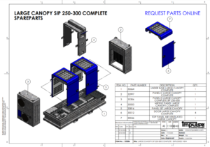 LARGE CANOPY SIP 250-300 Spareparts