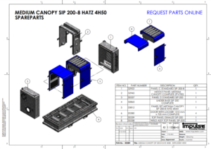 MEDIUM CANOPY SIP 200-8 4H50 Spareparts