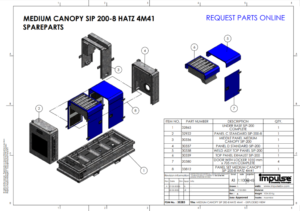 MEDIUM CANOPY SIP 200-8 4M41 Spareparts