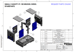 SMALL CANOPY IP-130 Brussel Spareparts