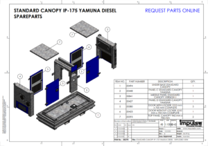 STANDARD CANOPY IP-175 Yamuna Spareparts